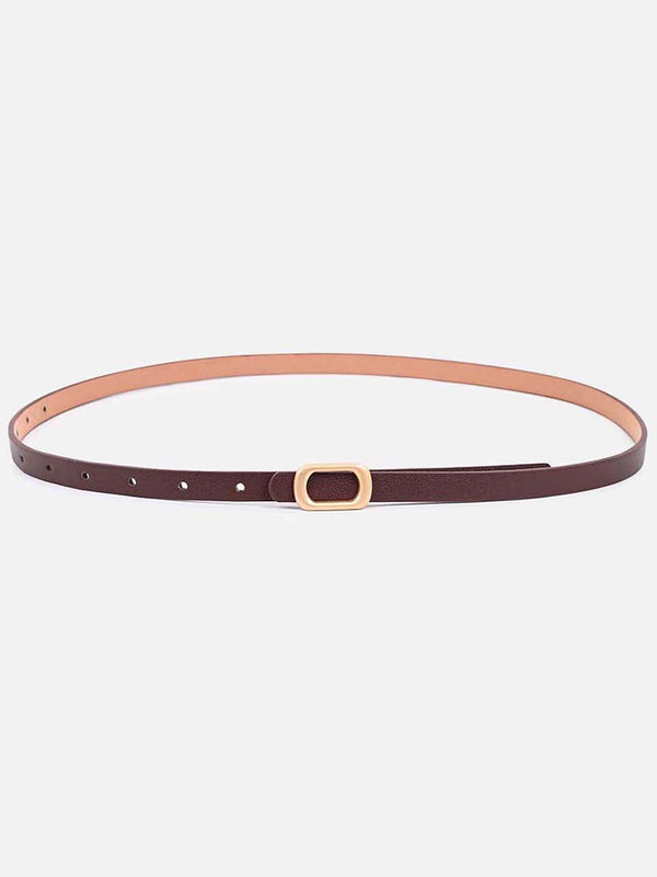 Matte Gold Buckle Belt