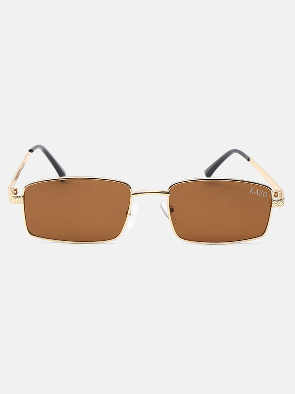 Linear Luxe Rectangle Sunglasses