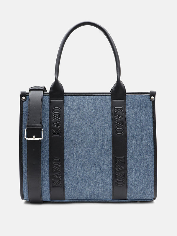 Kazo Linda Denim Tote Bag