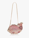 Rhinestone Studded Fish Clucth