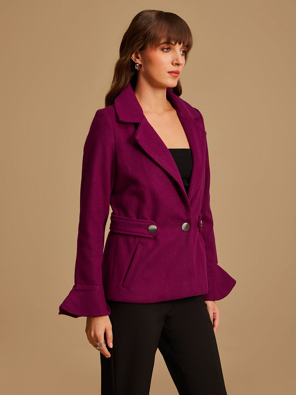 Jacket With Peplum Sleeves