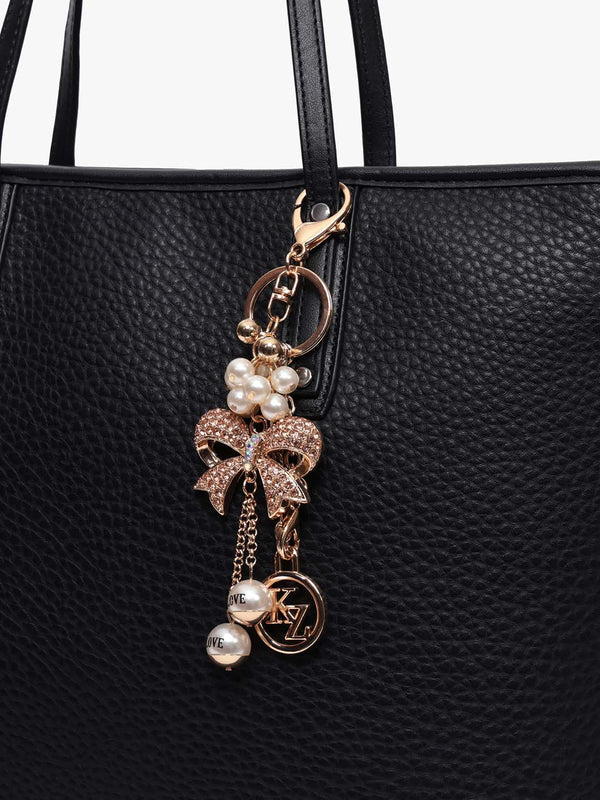 Embellished Bow Bag Charm