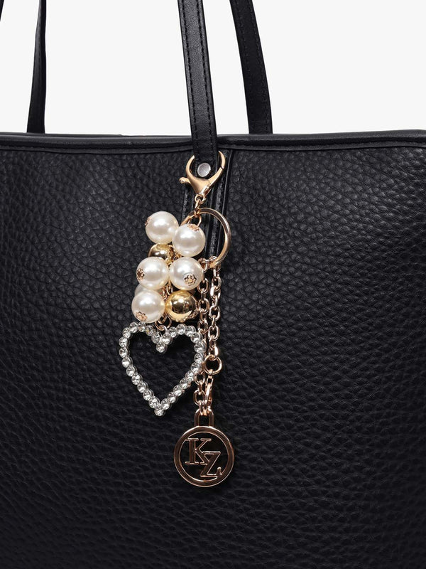 Olyn Bead Heart Bag Charm