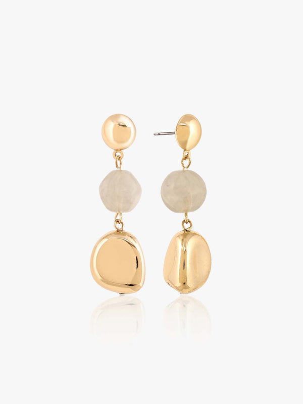 Kazo Vertina Dual-Tone Drop Earrings