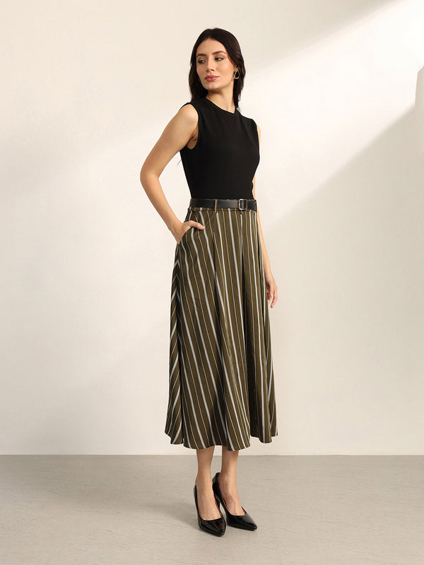 Heirloom Midi Dress With Belt