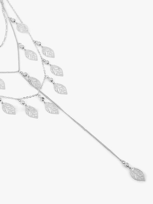 Kazo Sylira Silver Charm Chain Necklace Set