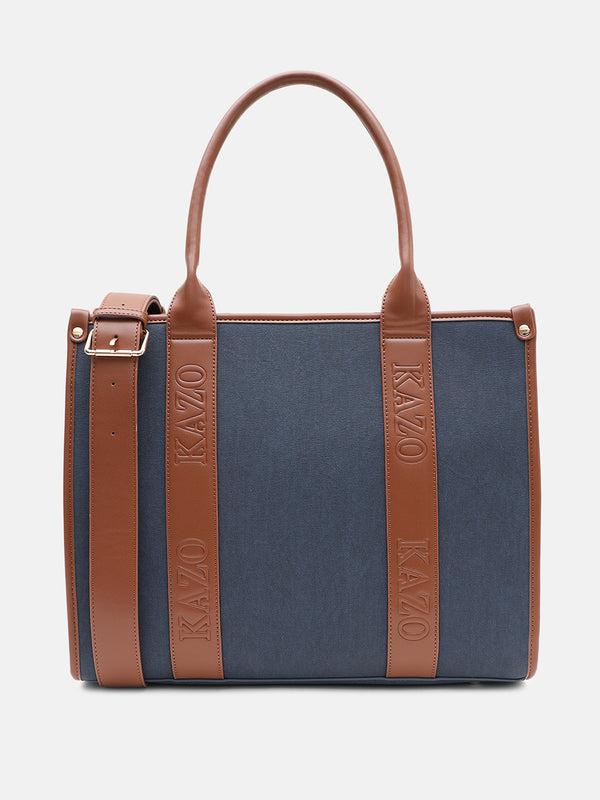 Kazo Linda Denim Tote Bag