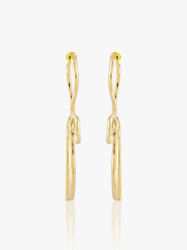 Kazo Ribbon Bow Drop Earrings