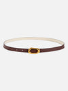 Irregular Buckle Thin Belt