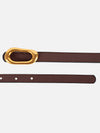 Irregular Buckle Thin Belt