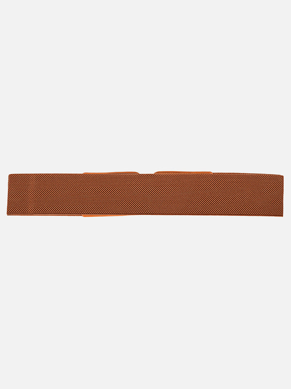 Metal Buckle Broad Elasticated Belt