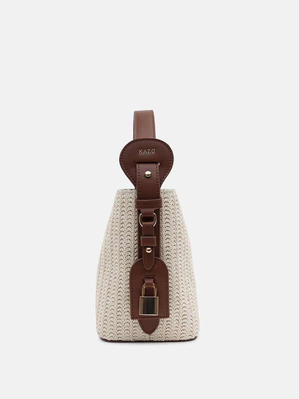 Kazo Hazmi Raffia Sling Bag