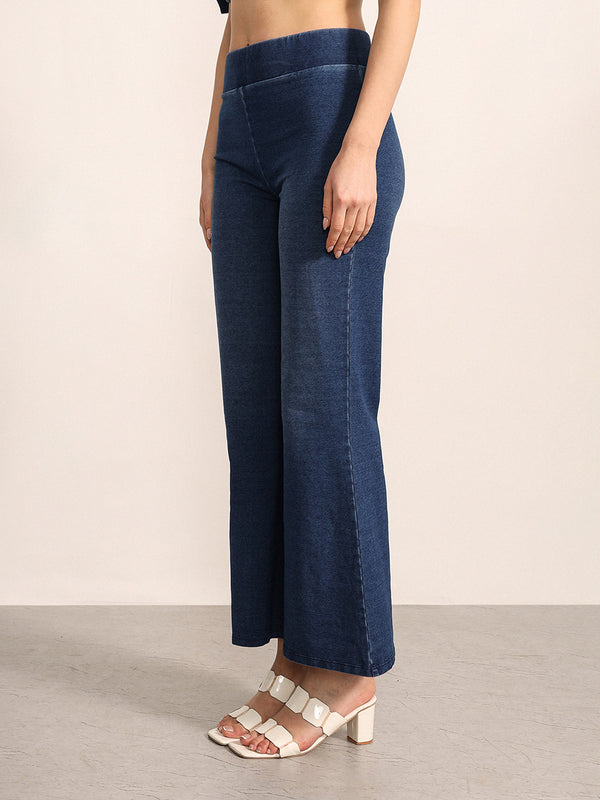 Denim Flared Jeggings
