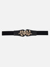 Leaf Buckle Elasticated Belt