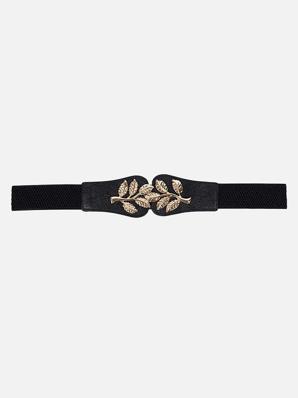 Leaf Buckle Elasticated Belt