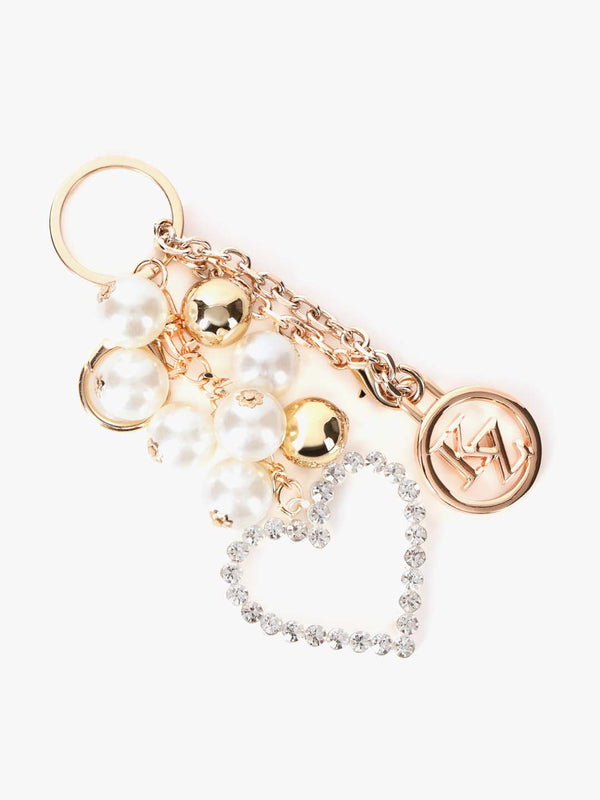 Olyn Bead Heart Bag Charm