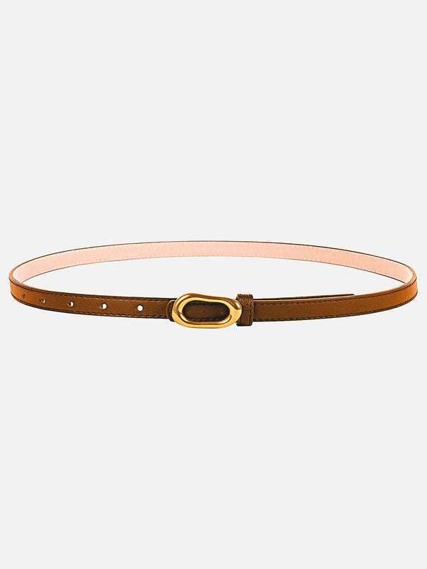 Irregular Buckle Thin Belt