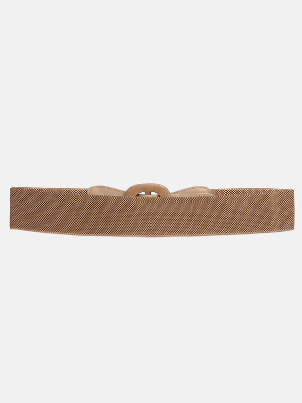 Circular Buckle Wide Belt