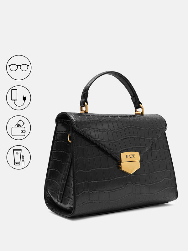 Kazo Veloura Top Handle Bag