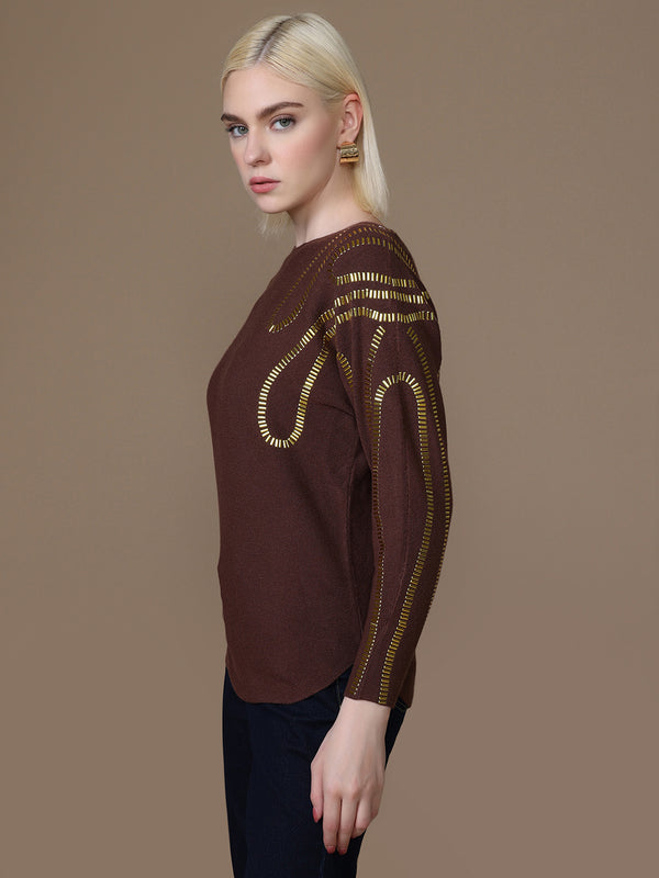 Bronzy Winter Top
