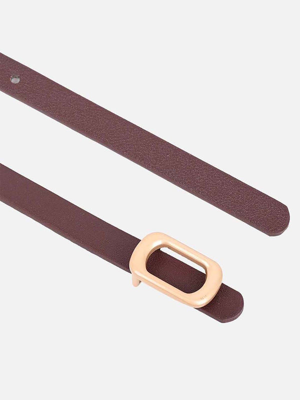 Matte Gold Buckle Belt