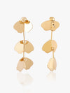 Kazo Fiorix Golden Petal Drop Earrings