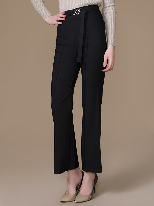 Classic Fit And Flare Trousers