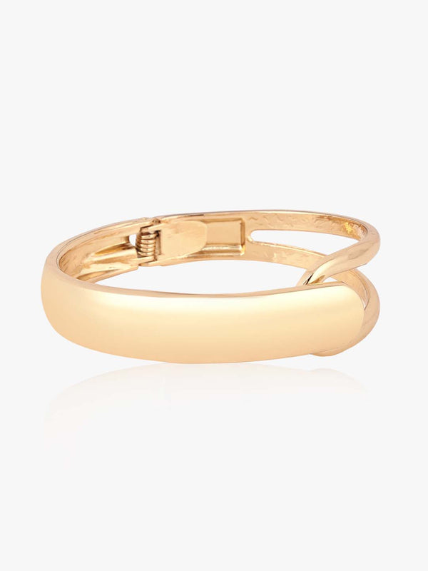Kazo Aurix Gold Overlap Bangle Bracelet
