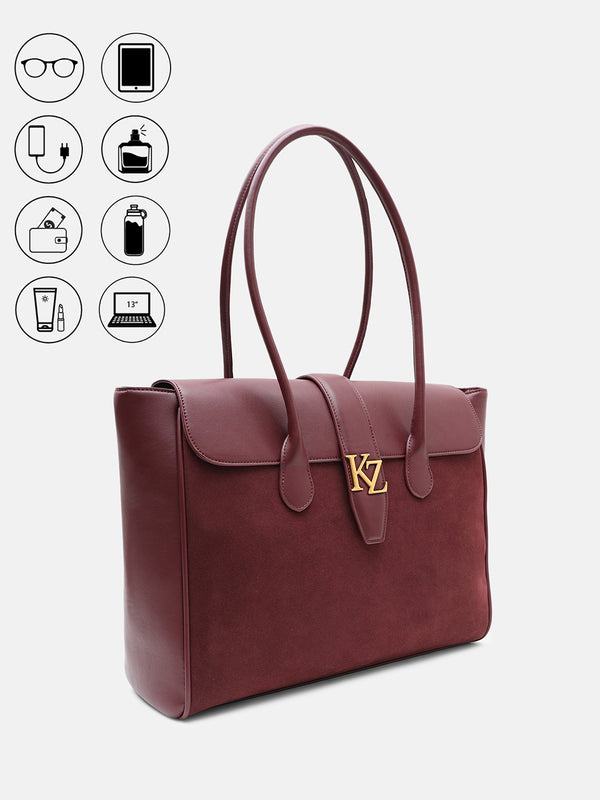 Kazo Aurelian Suede Tote Bag