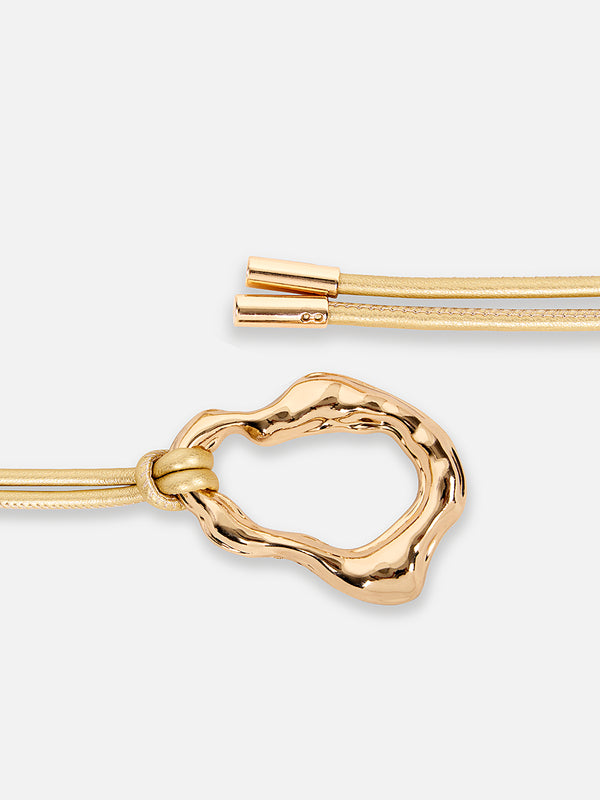 Kazo Lusture Gold Cord Thin Belt