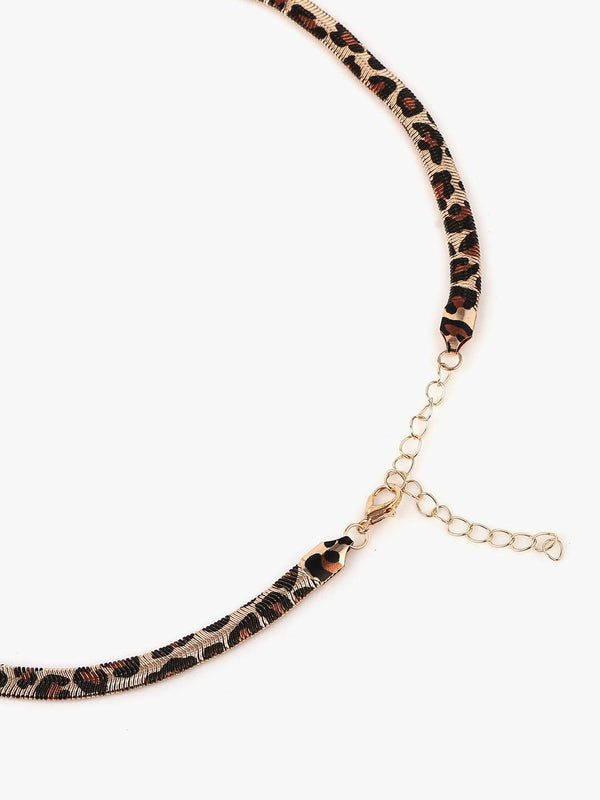 Kazo Lynxa Pattern Chain Necklace