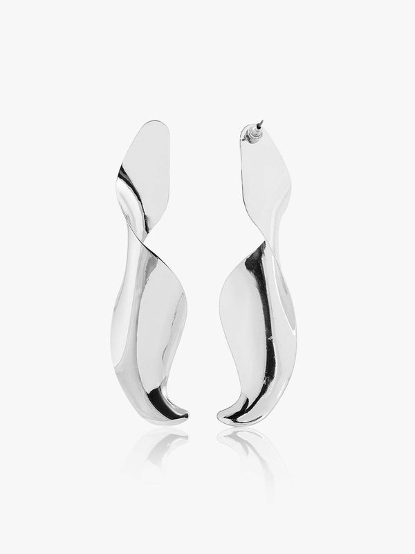 Kazo Fluid Wave Statement Earrings