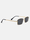 Linear Luxe Rectangle Sunglasses