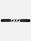 Metal Chain Accented Elasticated Belt