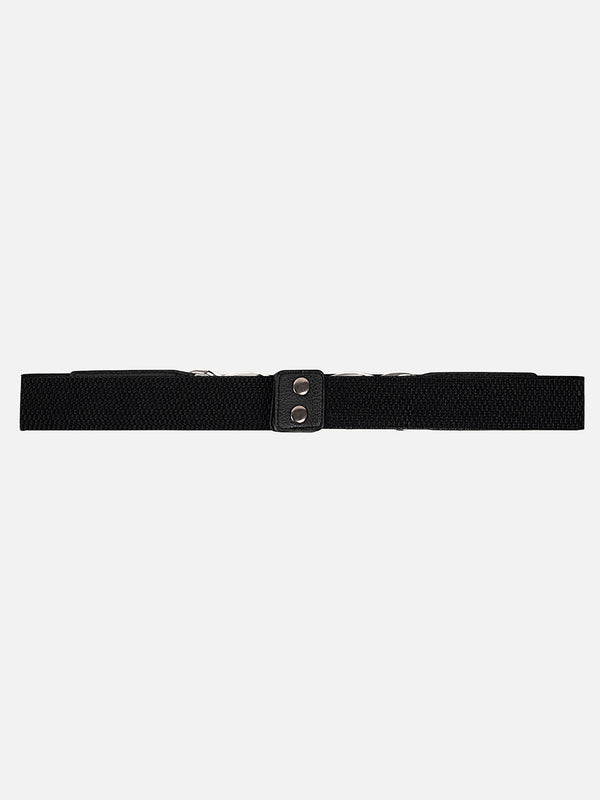 Metal Chain Accented Elasticated Belt
