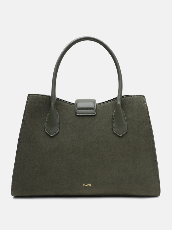 Kazo Aurelian Suede Top Handle Bag