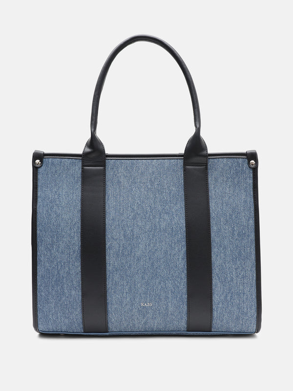 Kazo Linda Denim Tote Bag