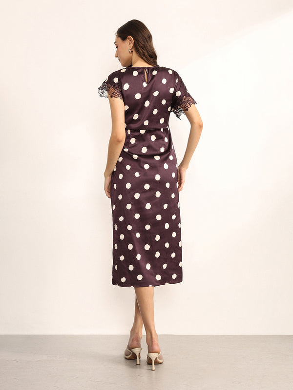 Spotty Midi Dress