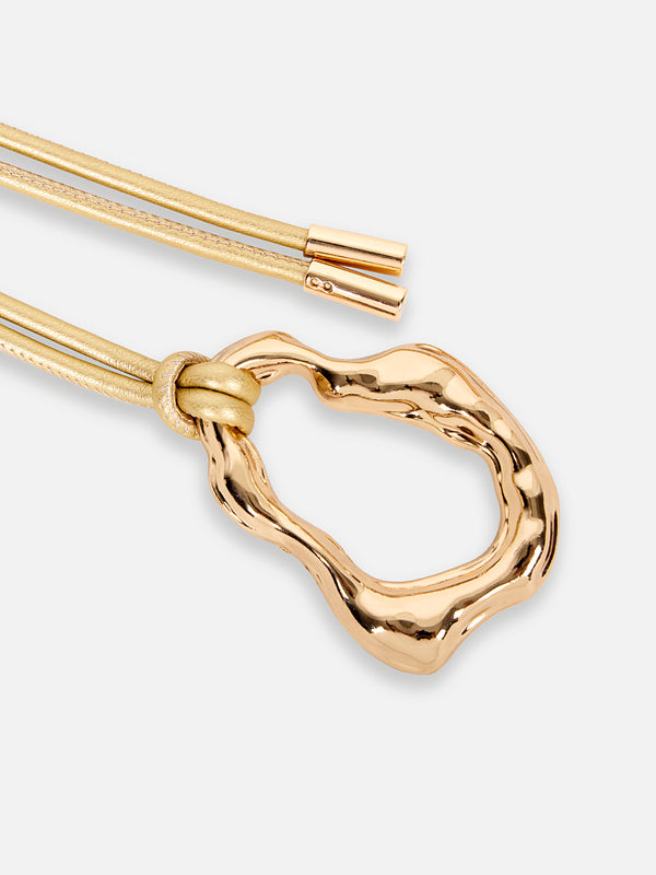 Kazo Lusture Gold Cord Thin Belt