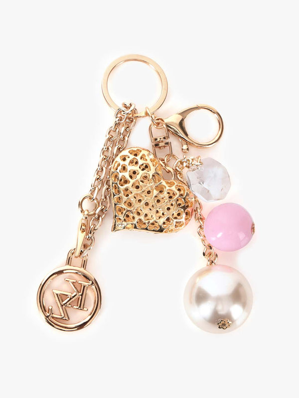 Crita Studded Heart Bag Charm