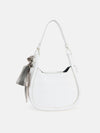 Croc-Textured Handheld Bag