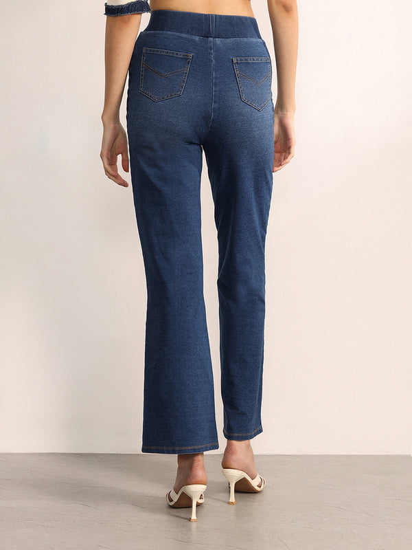 Denim Straight Jeggings