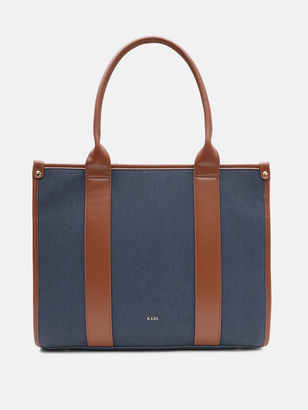 Kazo Linda Denim Tote Bag
