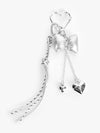 Ovrin Bow And Heart Bag Charm