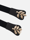 Leaf Buckle Elasticated Belt