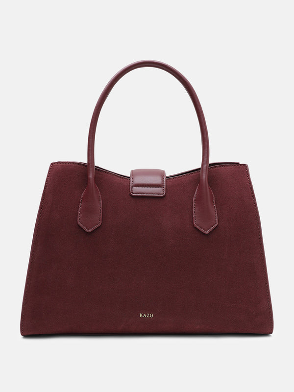Kazo Aurelian Suede Top Handle Bag