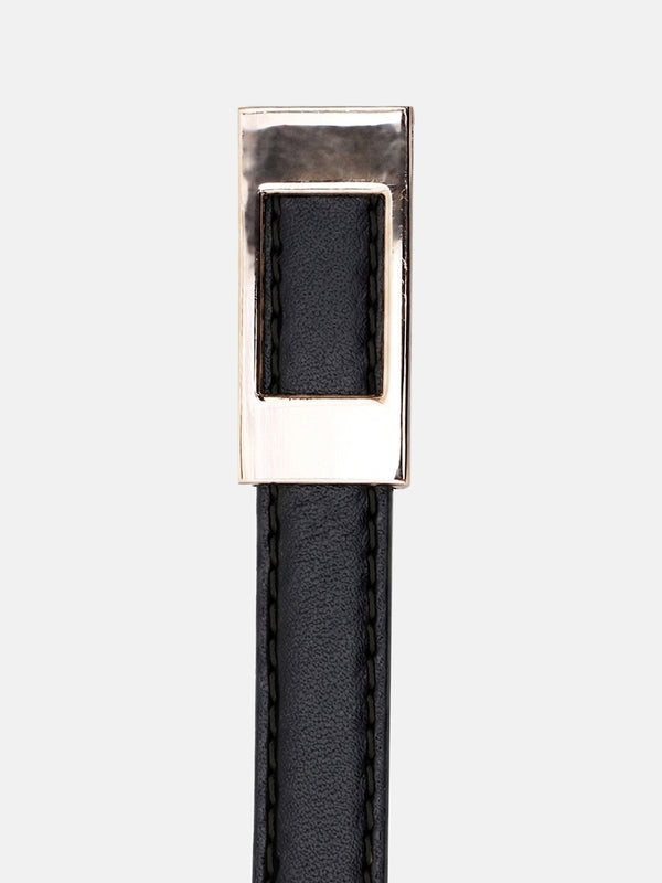 Linear Square Buckle Belt