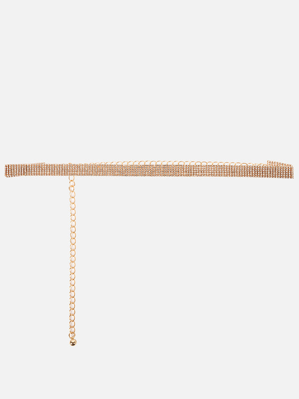 Glamorous Embellished Chain Belt