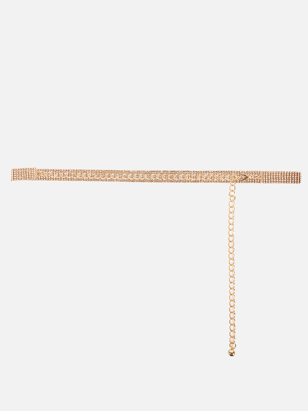 Glamorous Embellished Chain Belt