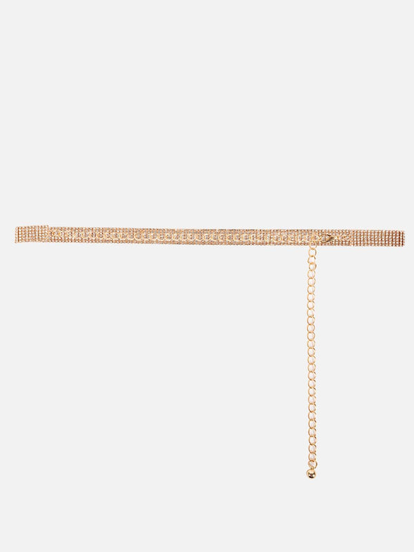Glamorous Embellished Chain Belt